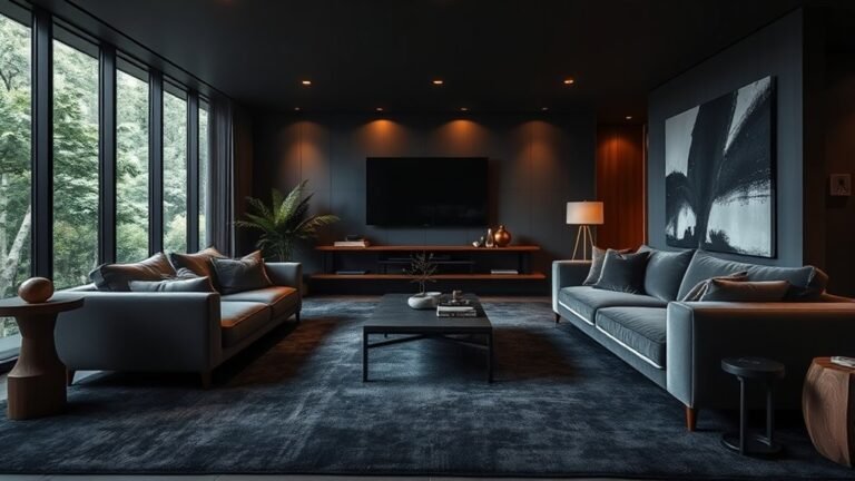 moody modern living room