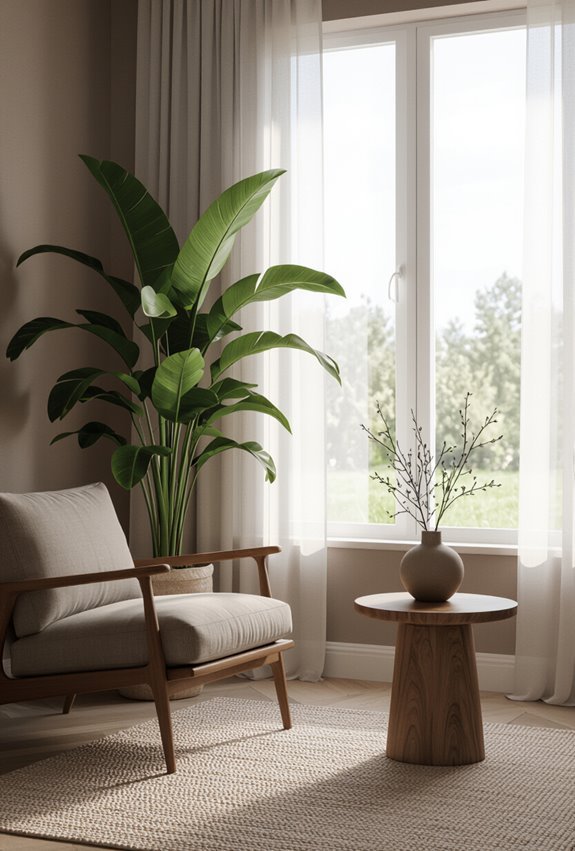 moody sculptural low light plants
