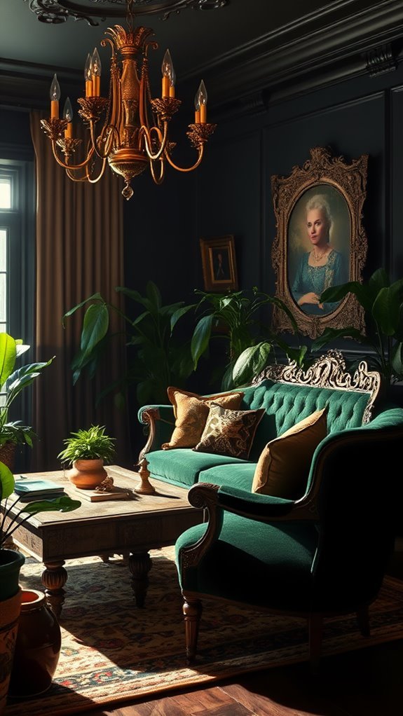 moody vintage interior design