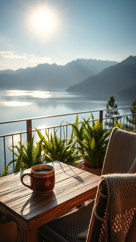 morning coffee with nature