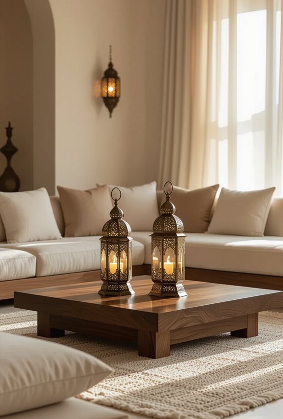 moroccan lanterns create ambiance