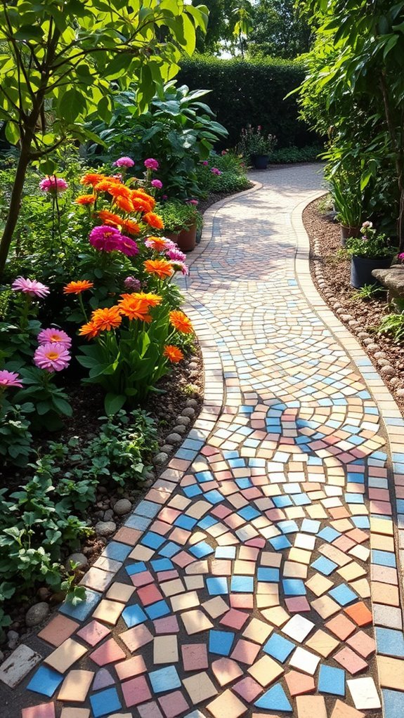mosaic pathway garden project
