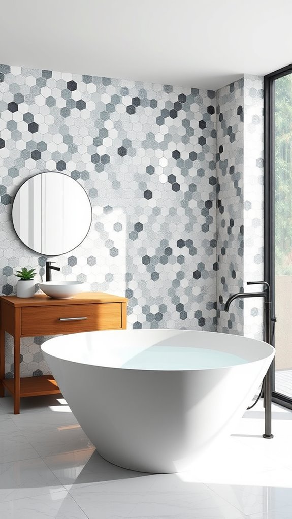 mosaic tile bathroom transformations