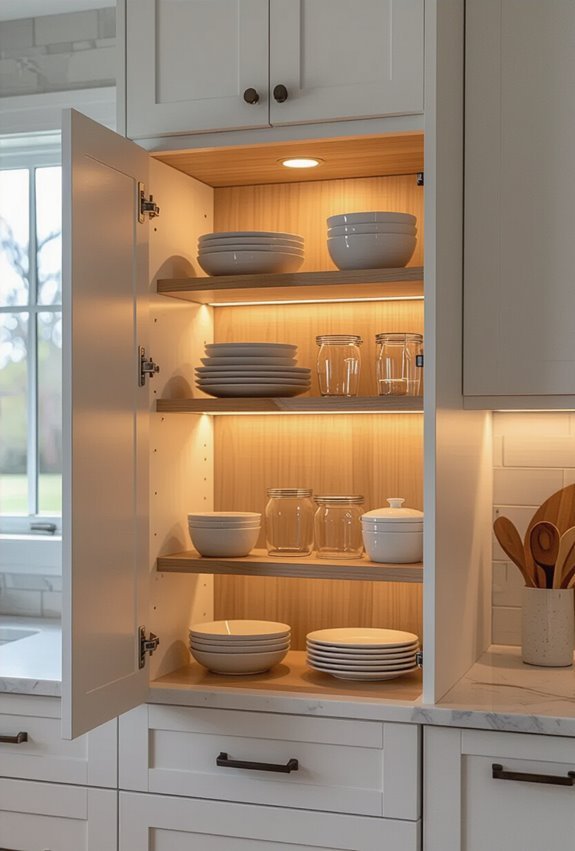 motion activated battery powered cabinet lighting