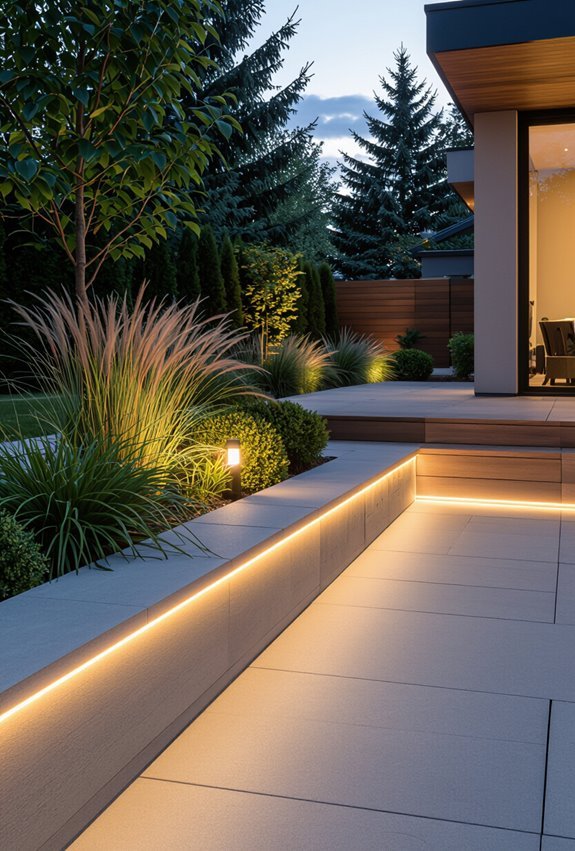 motion activated led strip security