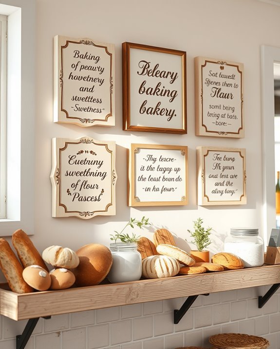 motivational bakery wall decor