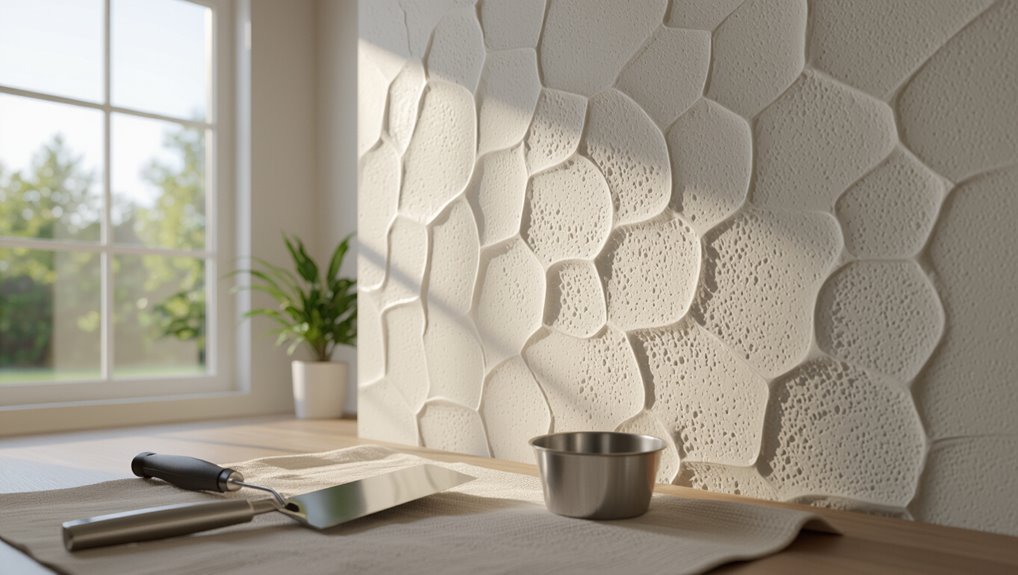 mottled textured wall finish