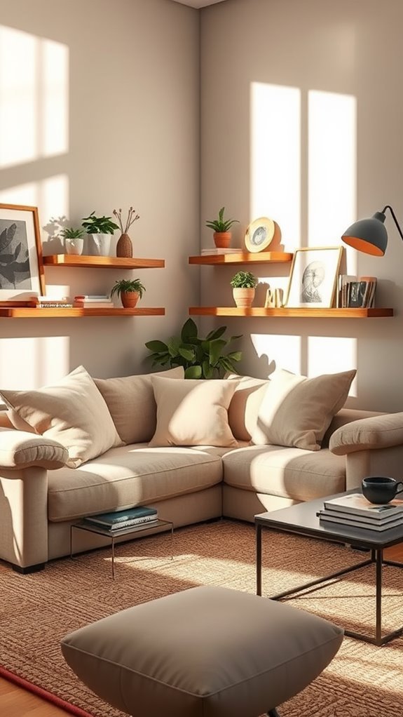 mount shelves on walls