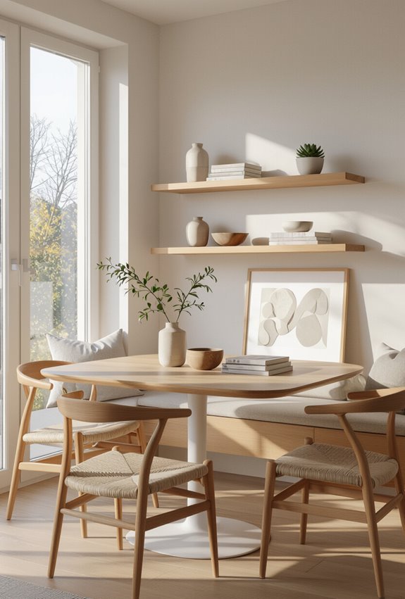 mount slim staggered wall shelves