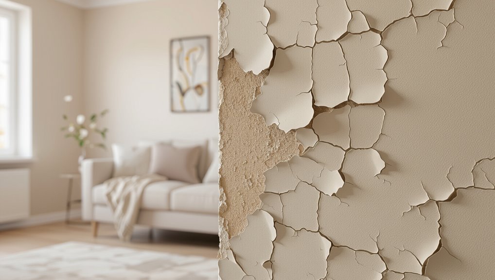 movement causes paint peeling