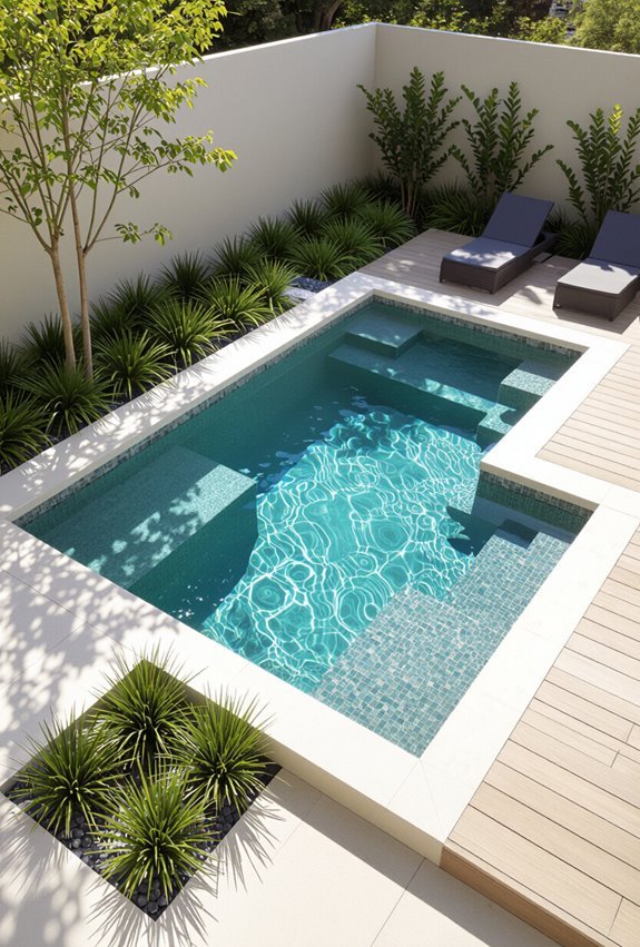 multi depth zoned relaxation pool