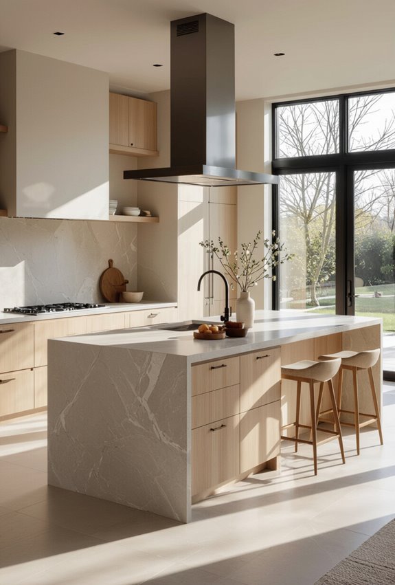 multi functional central kitchen island