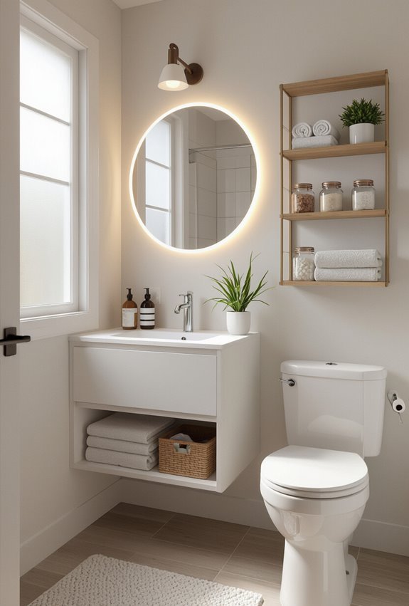 multi functional space saving bathroom decor