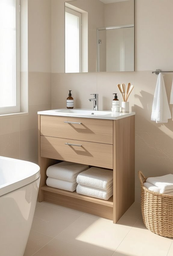 multi functional storage vanity solutions