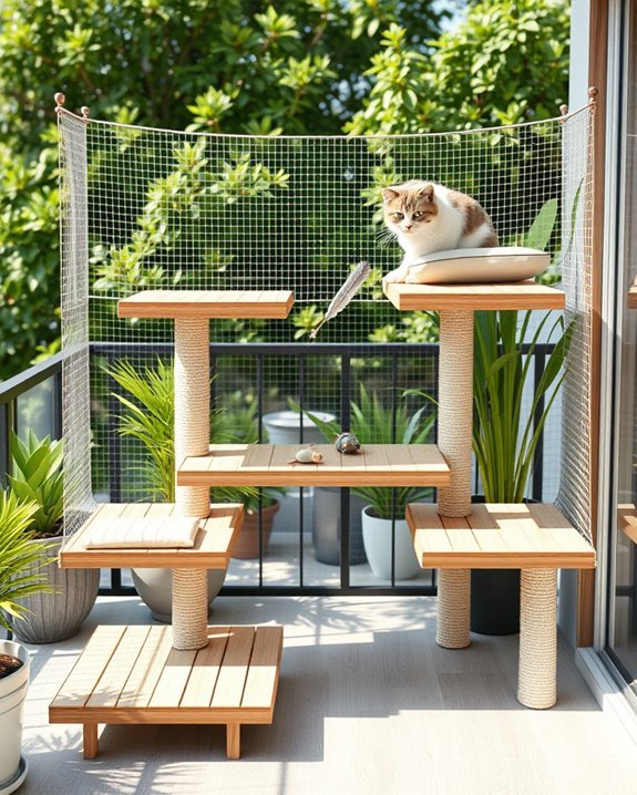 multi level cat playground design