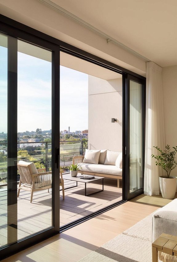 multi panel panoramic pocket doors