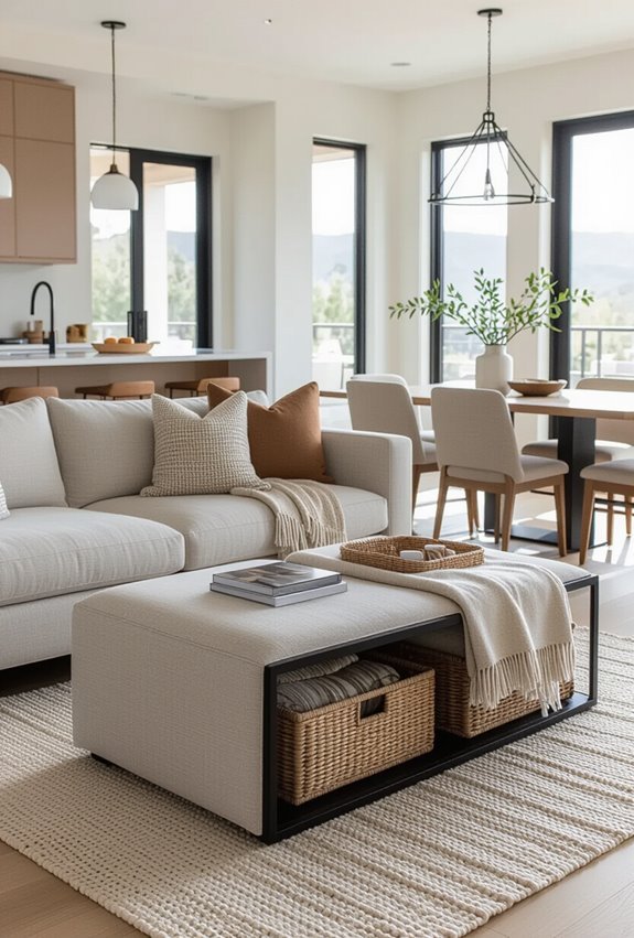 multifunctional furniture with storage