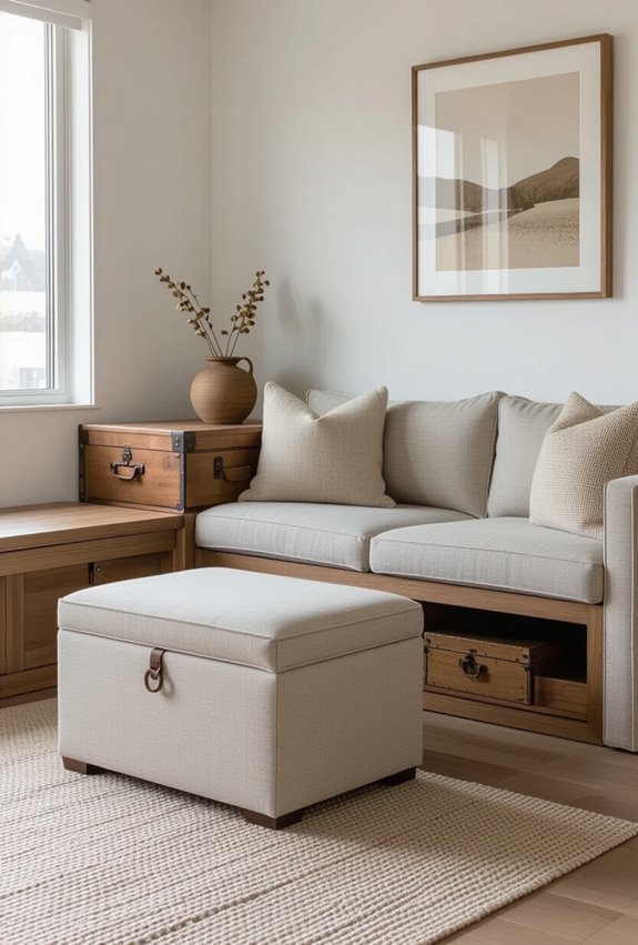 multiuse storage seating and surfaces
