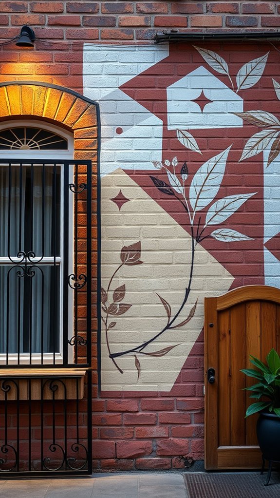 mural art enhancing architecture