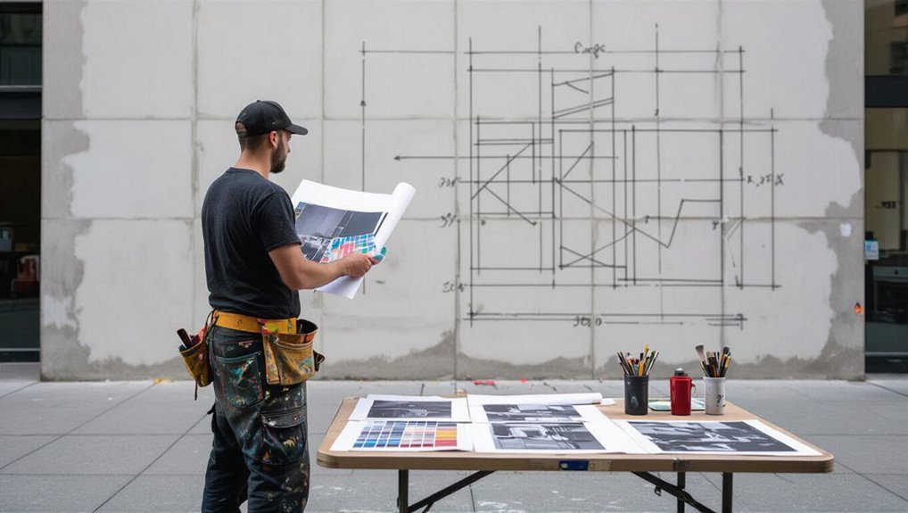 mural design concept scale