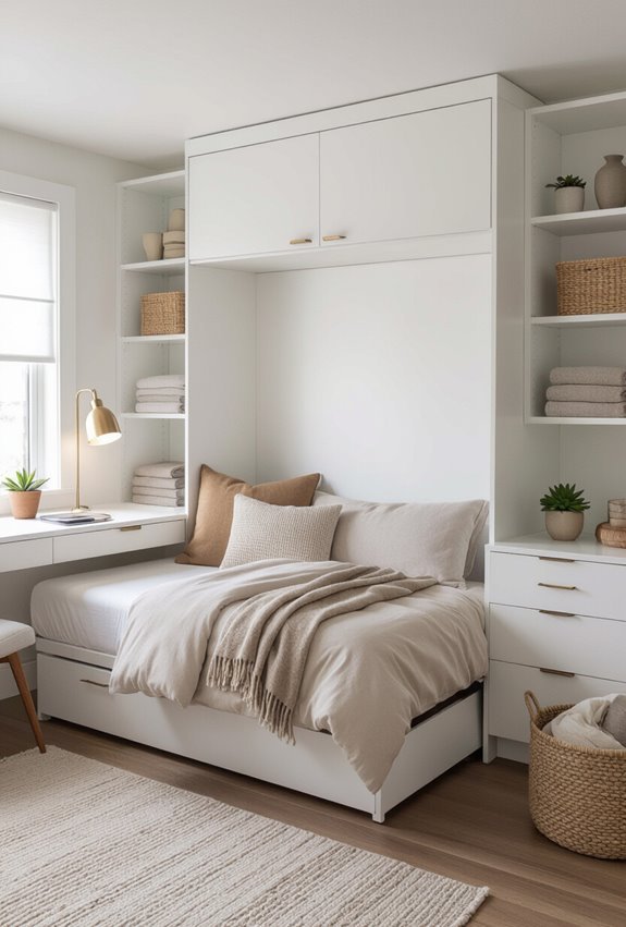 murphy bed with storage