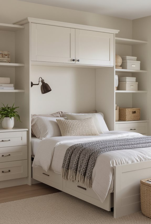 murphy bed with storage