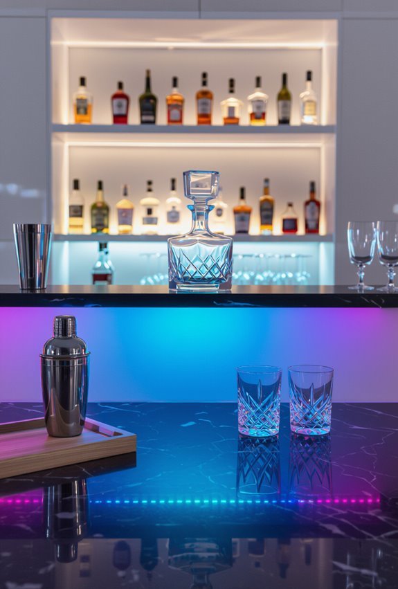 music synced colorful party lighting