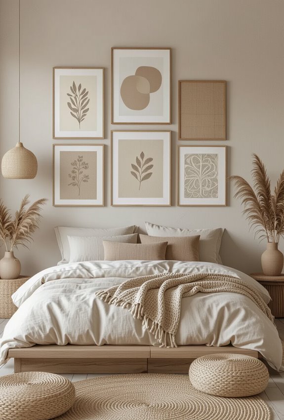 muted botanical framed calmness