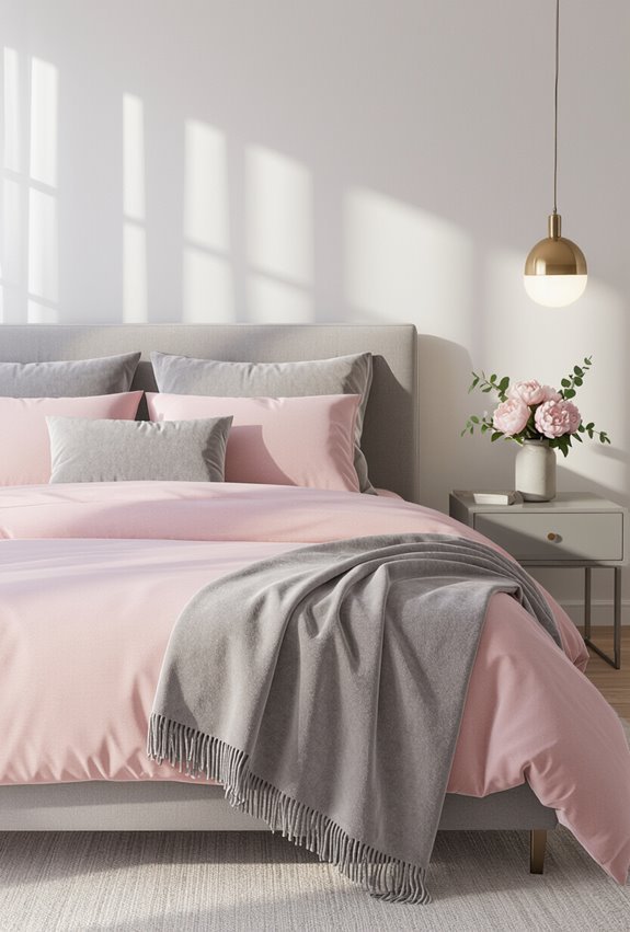 muted rose meets charcoal