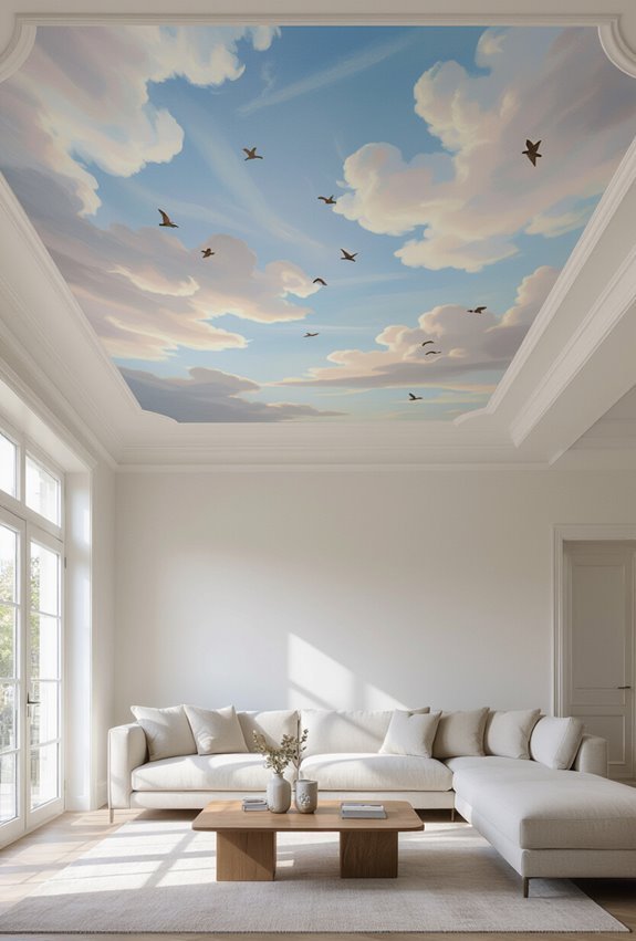narrative ceiling murals tell stories