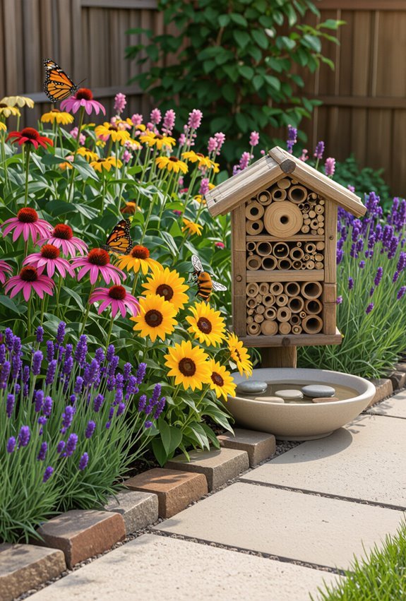 native nectar rich pollinator garden