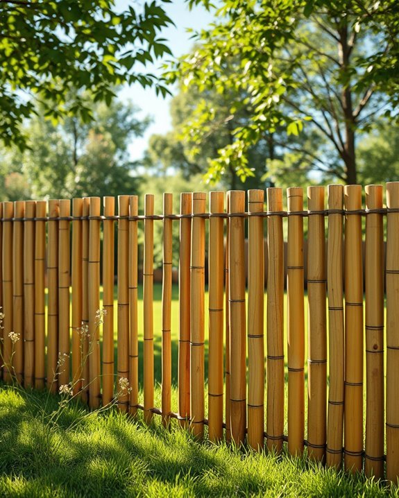 natural bamboo fencing rolls