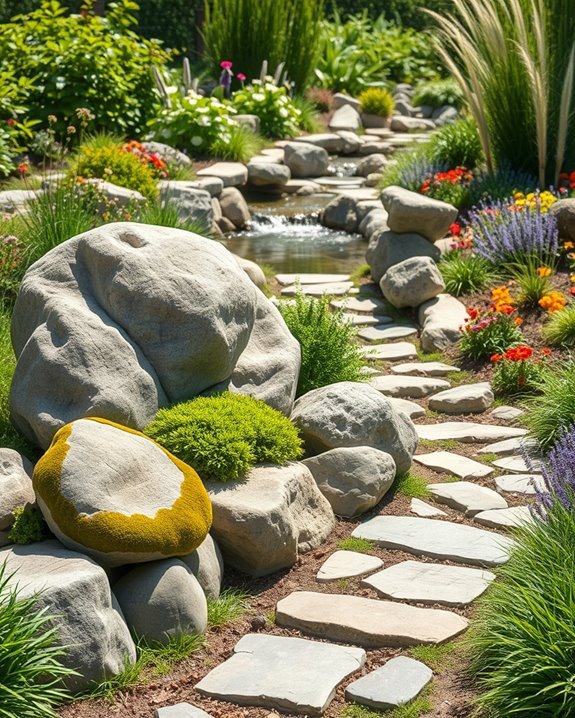 natural beauty with boulders