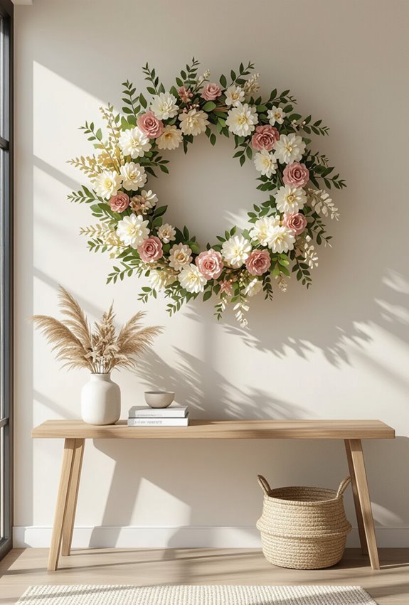 natural botanical welcoming wall d cor