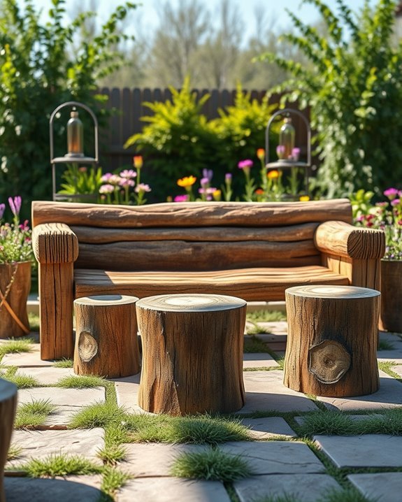 natural charm outdoor seating