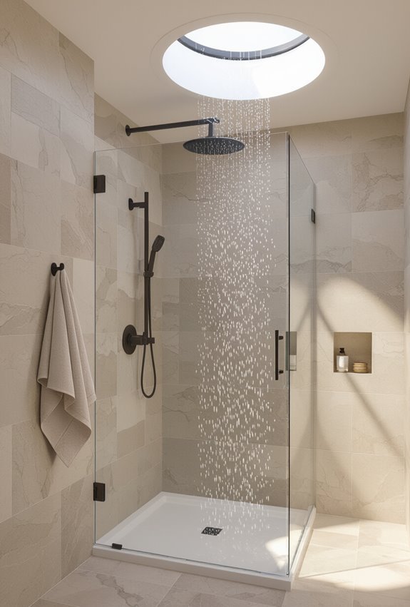 natural daylight via skylights