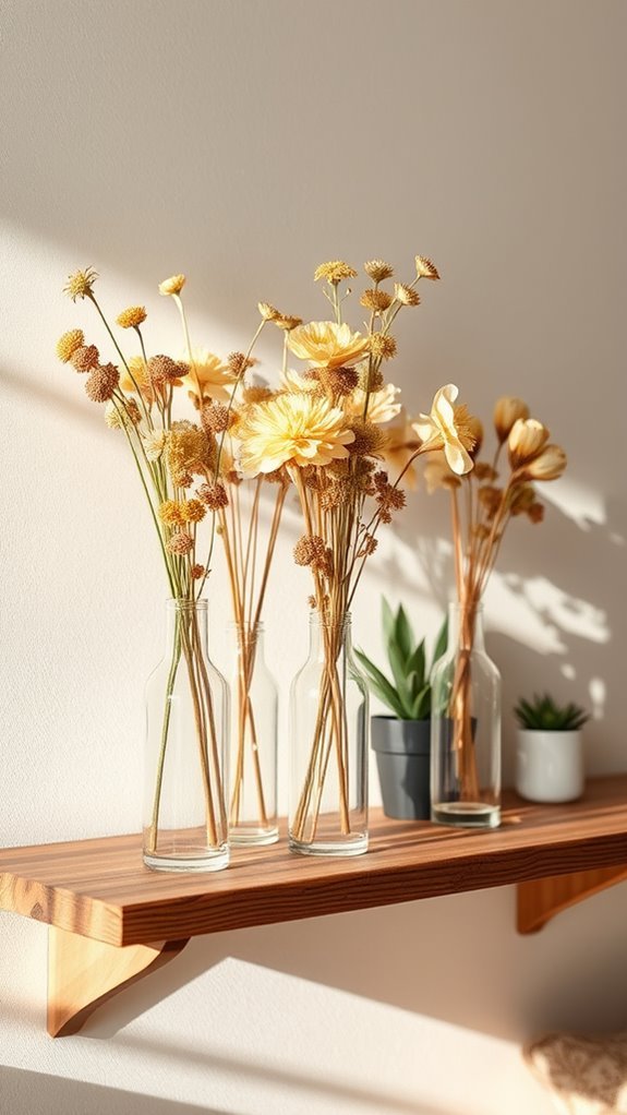 natural dried flower decor