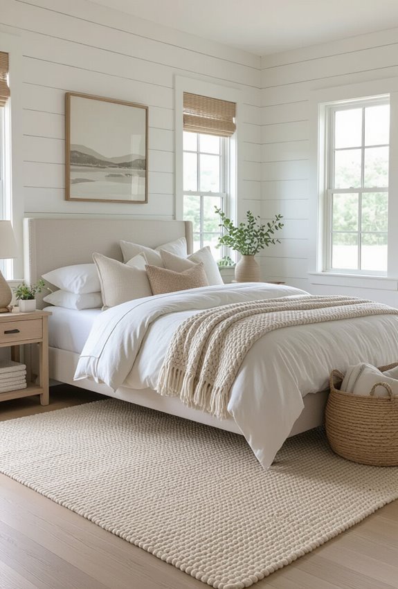 natural fiber rug layered placement