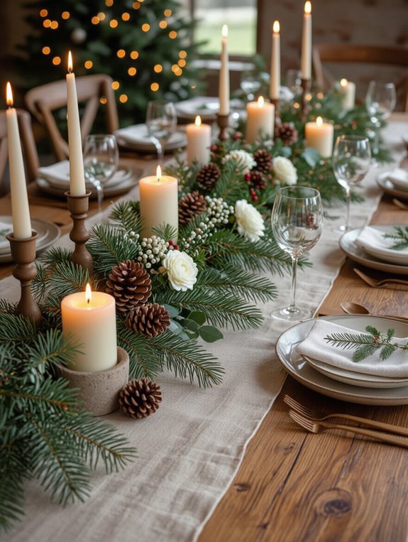 natural holiday decor accents