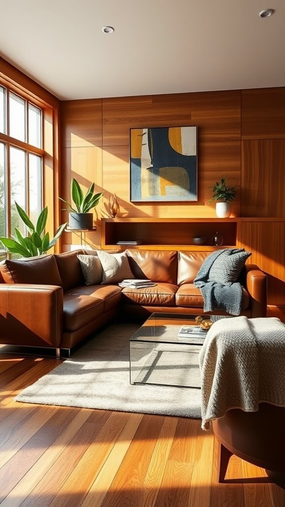 natural inviting wood tones