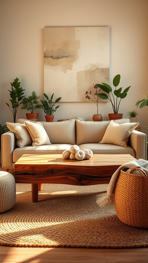 natural materials enhance interiors