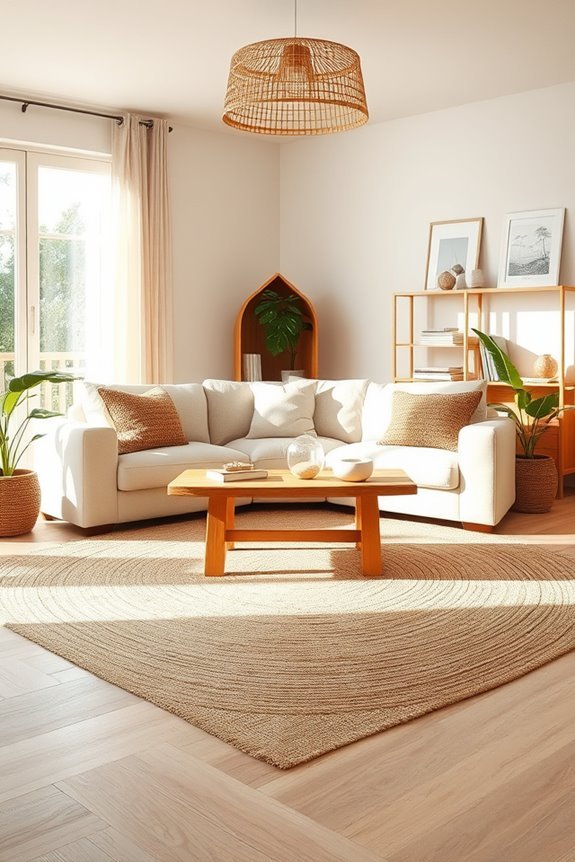 natural materials enhance interiors