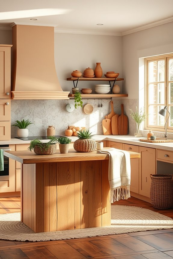 natural materials for kitchen