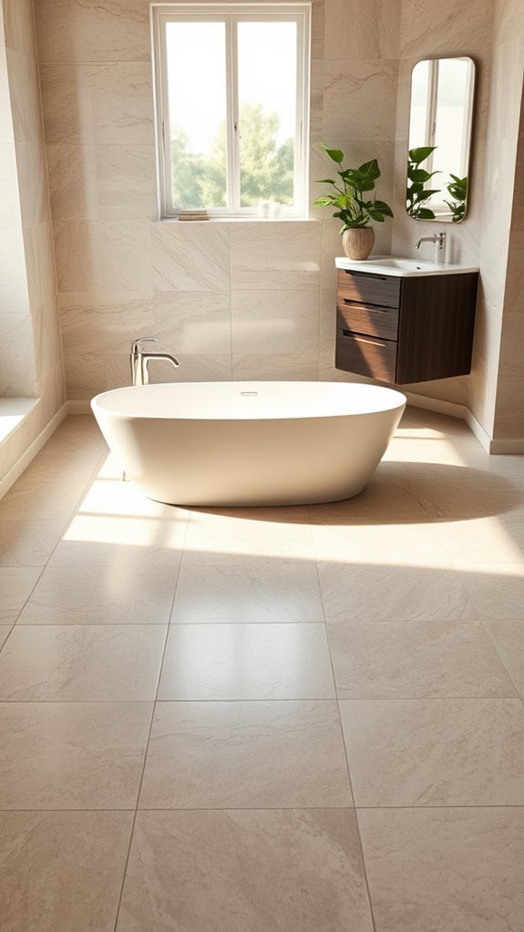 natural stone bathroom elegance