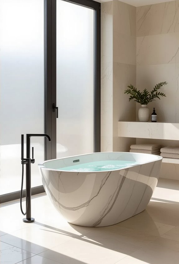 natural stone marble bathtubs