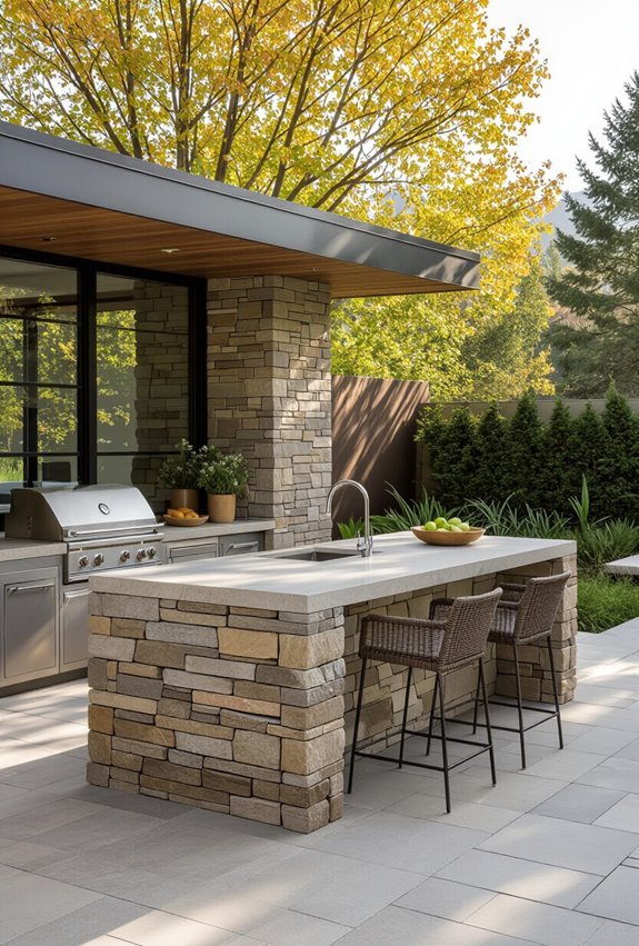 natural stone outdoor elegance