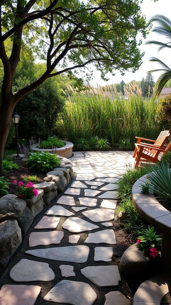 natural stone pathway design