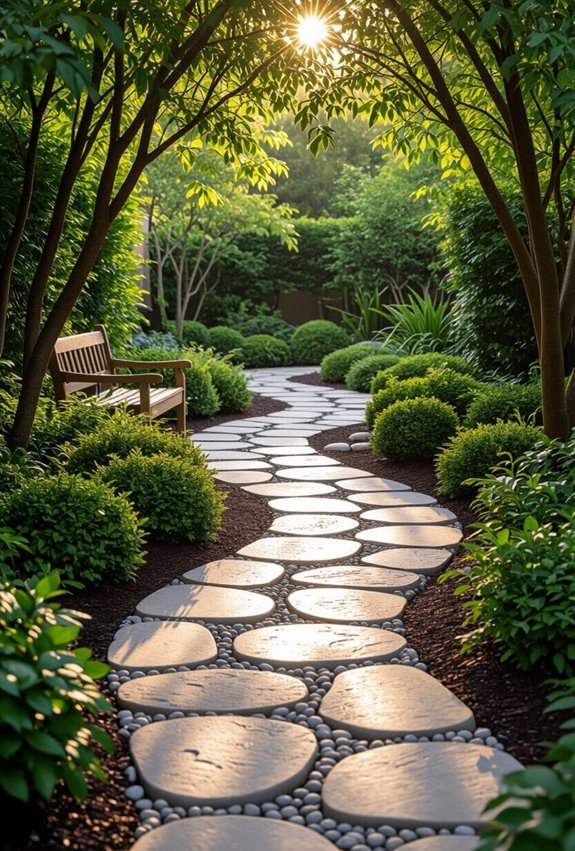 natural stone pathways enhance flow