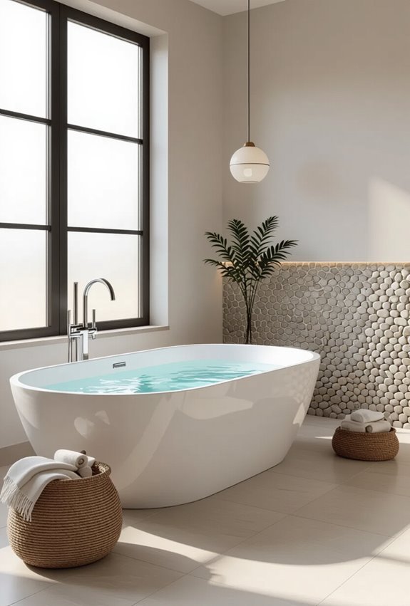 natural stone pebble accents