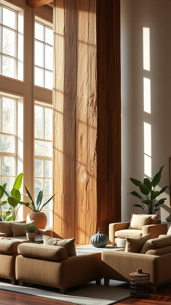 natural timber support structures